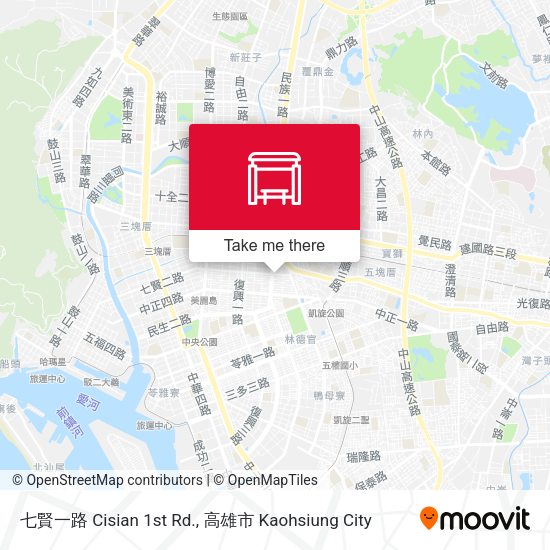 七賢一路 Cisian 1st Rd. map