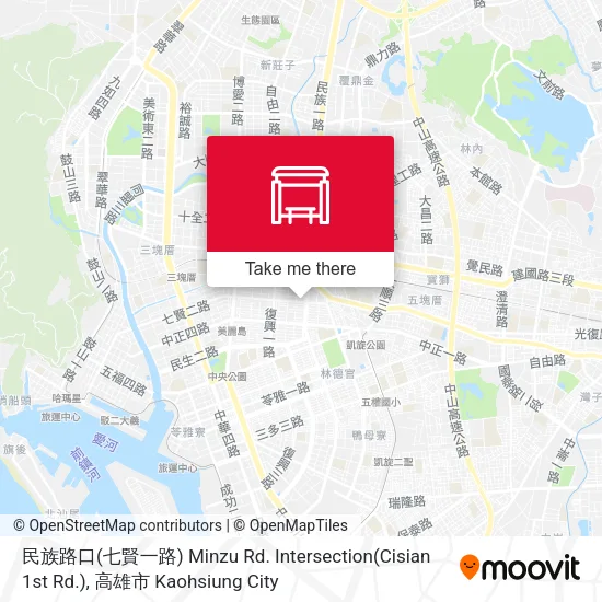 民族路口(七賢一路) Minzu Rd. Intersection(Cisian 1st Rd.)地圖