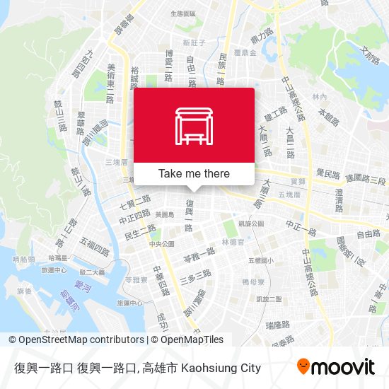 復興一路口 Fusing 1st Rd. Intersection map