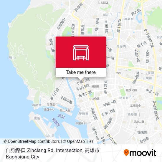 自強路口 Zihciang Rd. Intersection map
