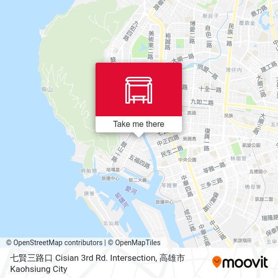 七賢三路口 Cisian 3rd Rd. Intersection map