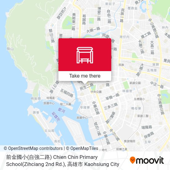 前金國小(自強二路) Chien Chin Primary School(Zihciang 2nd Rd.) map