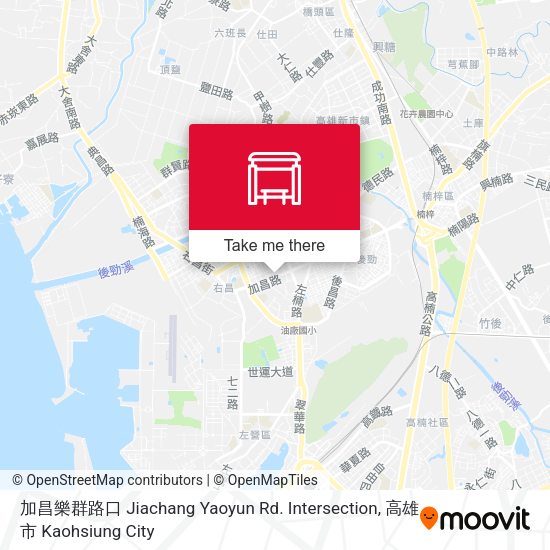 加昌樂群路口 Jiachang Yaoyun Rd. Intersection map