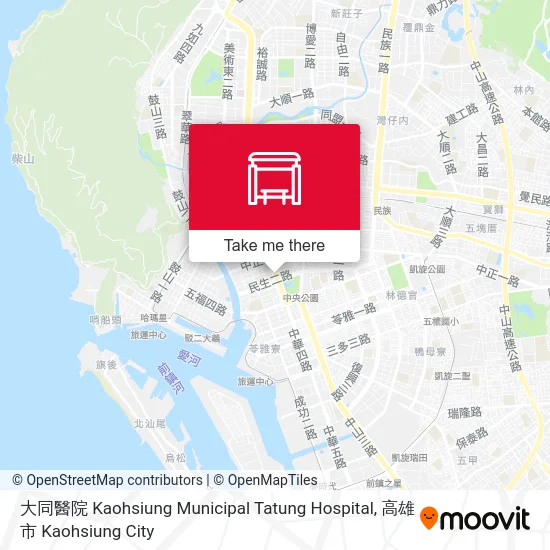 大同醫院 Kaohsiung Municipal Tatung Hospital map