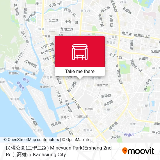 民權公園(二聖二路) Mincyuan Park(Ersheng 2nd Rd.)地圖
