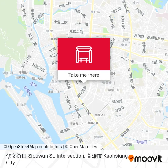 修文街口 Siouwun St. Intersection map