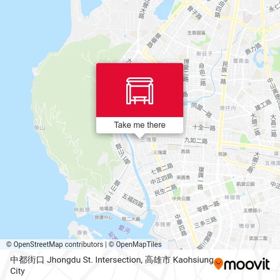 中都街口 Jhongdu St. Intersection map