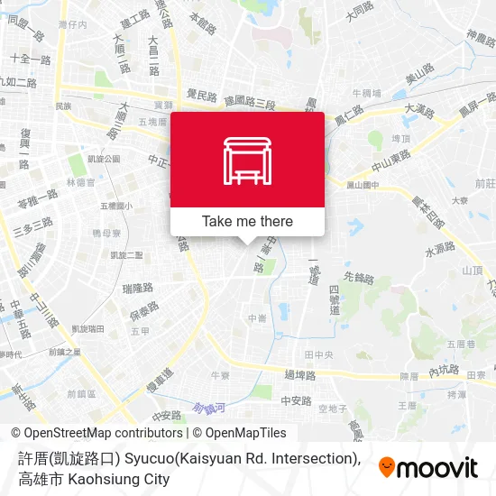 許厝(凱旋路口) Syucuo(Kaisyuan Rd. Intersection) map