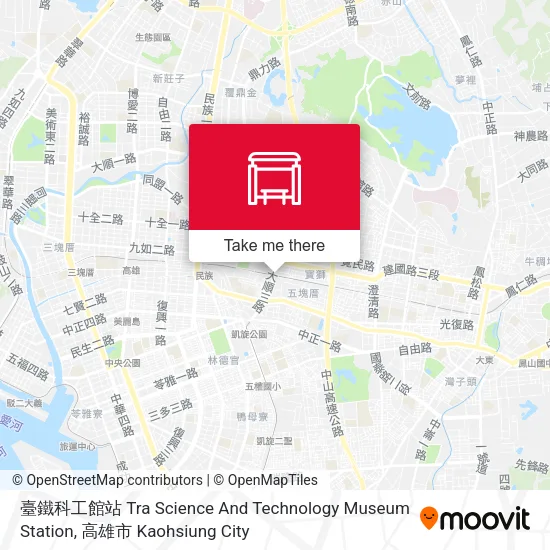 臺鐵科工館站 Tra Science And Technology Museum Station地圖