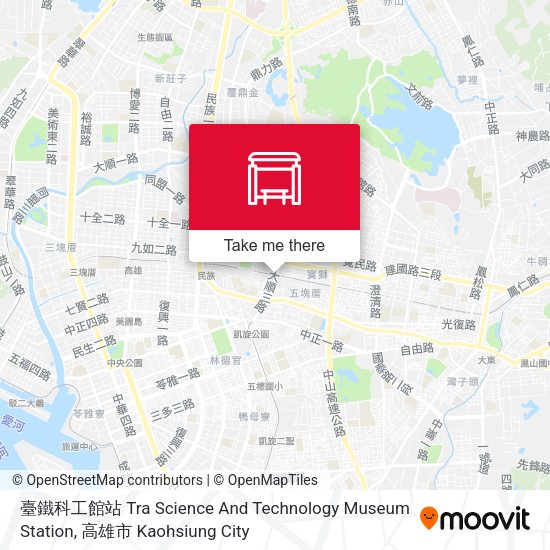 臺鐵科工館站 Tra Science And Technology Museum Station map