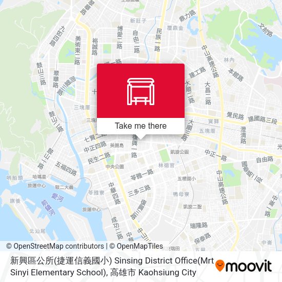 新興區公所(捷運信義國小) Sinsing District Office(Mrt Sinyi Elementary School)地圖