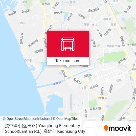 援中國小(藍田路) Yuanjhong Elementary School(Lantian Rd.) map