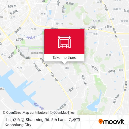 山明路五巷 Shanming Rd. 5th Lane地圖