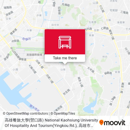 高雄餐旅大學(營口路) National Kaohsiung University Of Hospitality And Tourism(Yingkou Rd.) map
