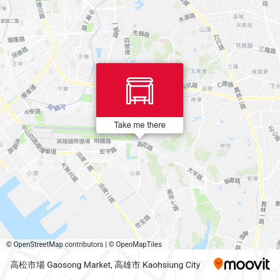 高松市場 Gaosong Market map