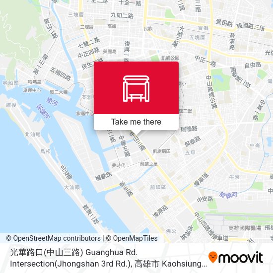 光華路口(中山三路) Guanghua Rd. Intersection(Jhongshan 3rd Rd.) map