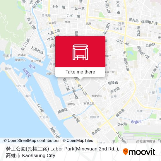 勞工公園(民權二路) Labor Park(Mincyuan 2nd Rd.,)地圖