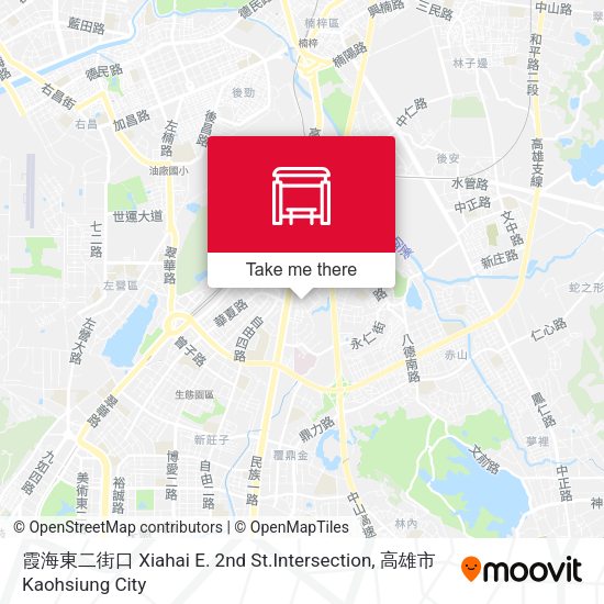 霞海東二街口 Xiahai E. 2nd St.Intersection map