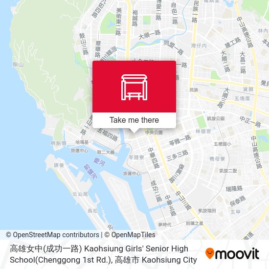 高雄女中(成功一路) Kaohsiung Girls' Senior High School(Chenggong 1st Rd.) map