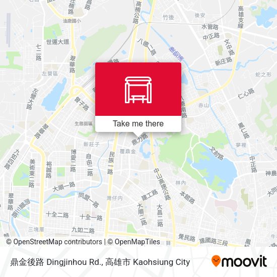 鼎金後路 Dingjinhou Rd. map
