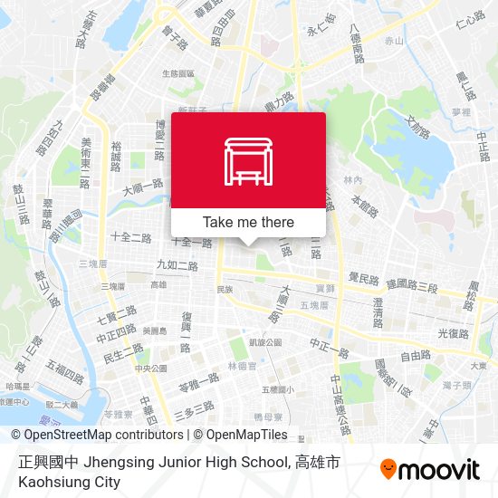 正興國中 Jhengsing Junior High School map