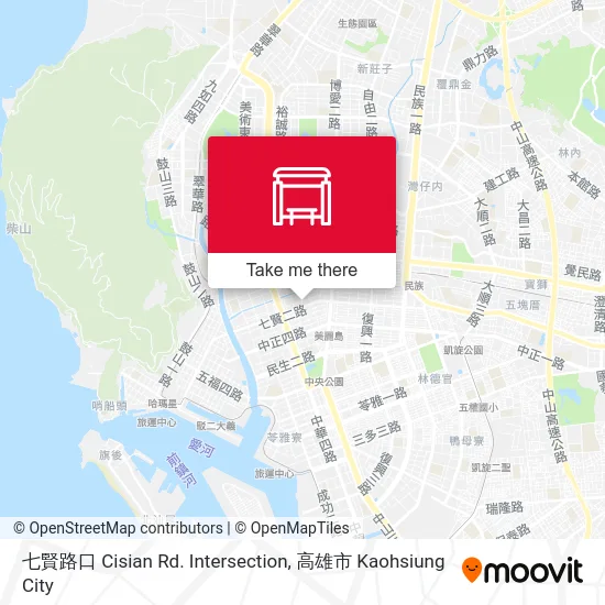 七賢路口 Cisian Rd. Intersection map