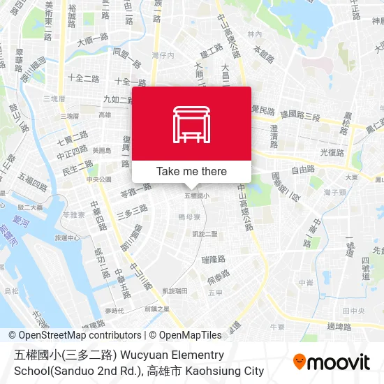 五權國小(三多二路) Wucyuan Elementry School(Sanduo 2nd Rd.) map