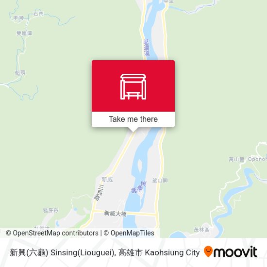 新興(六龜) Sinsing(Liouguei) map