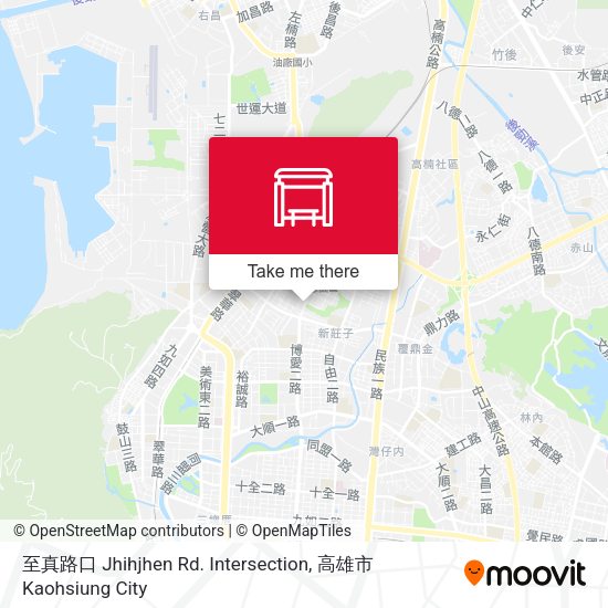 至真路口 Jhihjhen Rd. Intersection map