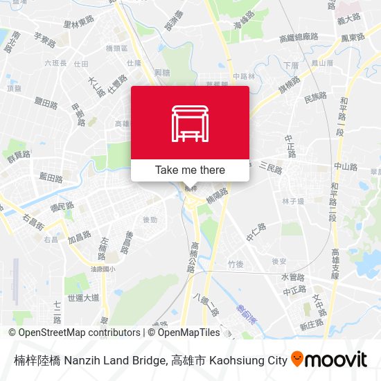 楠梓陸橋 Nanzih Land Bridge map