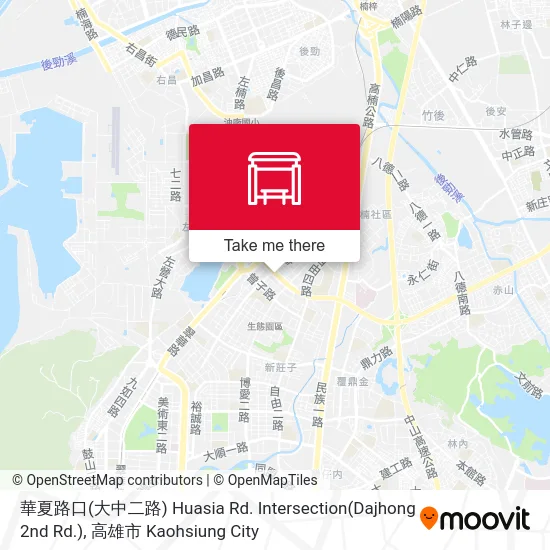 華夏路口(大中二路) Huasia Rd. Intersection(Dajhong 2nd Rd.)地圖
