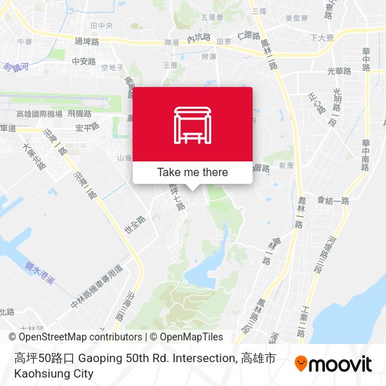 高坪50路口 Gaoping 50th Rd. Intersection map