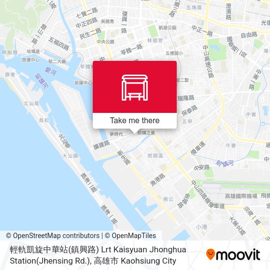 輕軌凱旋中華站(鎮興路) Lrt Kaisyuan Jhonghua Station(Jhensing Rd.)地圖