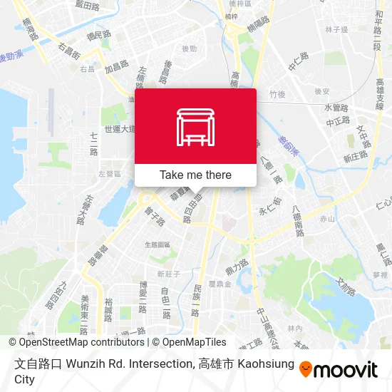 文自路口 Wunzih Rd. Intersection map