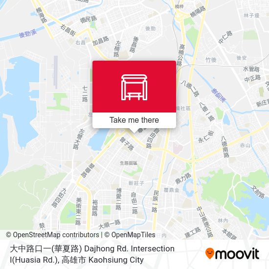 大中路口一(華夏路) Dajhong Rd. Intersection I(Huasia Rd.) map