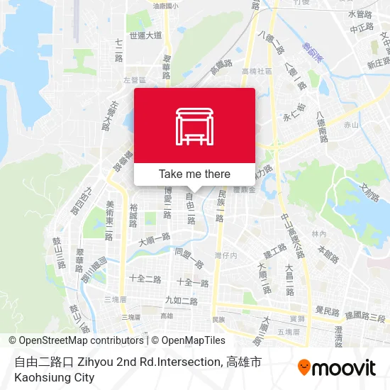 自由二路口 Zihyou 2nd Rd.Intersection map