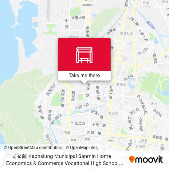 三民家商 Kaohsiung Municipal Sanmin Home Economics & Commerce Vocational High School地圖