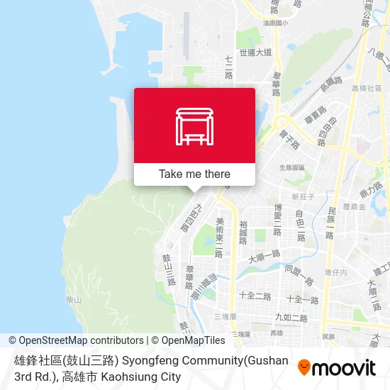 雄鋒社區(鼓山三路) Syongfeng Community(Gushan 3rd Rd.) map