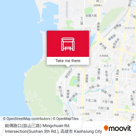 銘傳路口(鼓山三路) Mingchuan Rd. Intersection(Gushan 3th Rd.) map