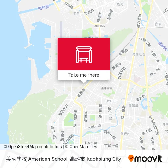 美國學校 American School map
