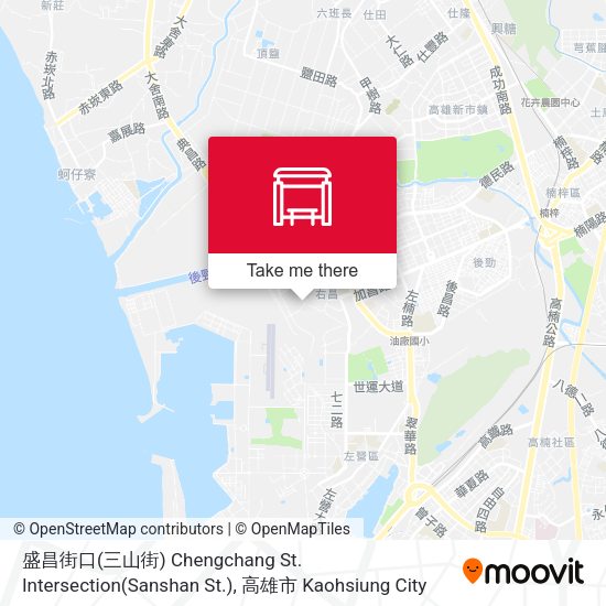 盛昌街口(三山街) Chengchang St. Intersection(Sanshan St.) map