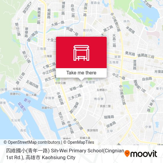 四維國小(青年一路) Sih-Wei Primary School(Cingnian 1st Rd.) map