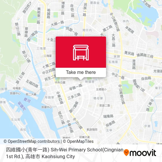 四維國小(青年一路) Sih-Wei Primary School(Cingnian 1st Rd.)地圖