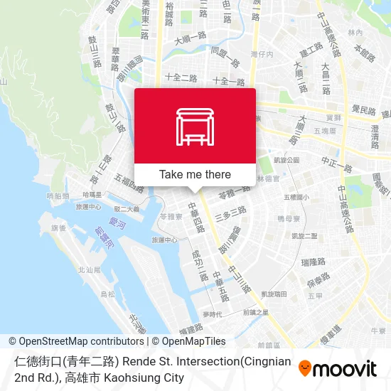 仁德街口(青年二路) Rende St. Intersection(Cingnian 2nd Rd.)地圖