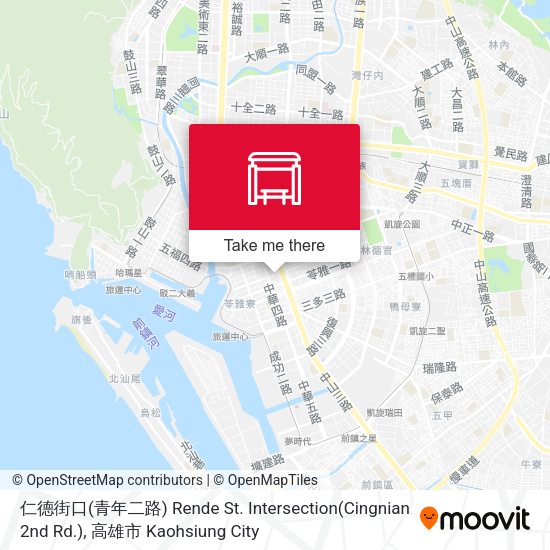 仁德街口(青年二路) Rende St. Intersection(Cingnian 2nd Rd.)地圖