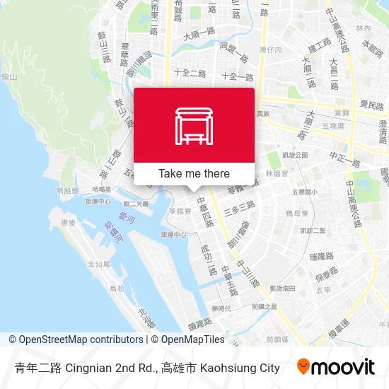 青年二路 Cingnian 2nd Rd. map