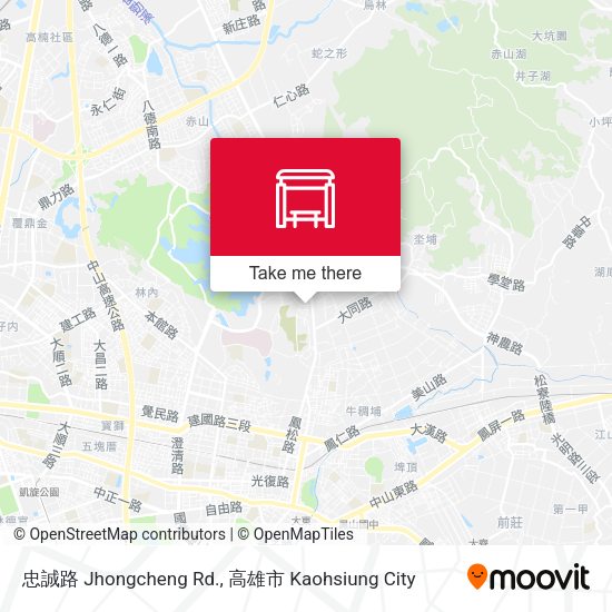 忠誠路 Jhongcheng Rd.地圖