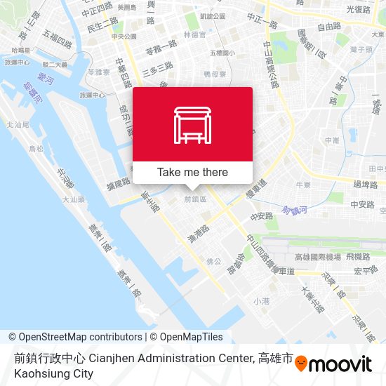 前鎮行政中心 Cianjhen Administration Center map
