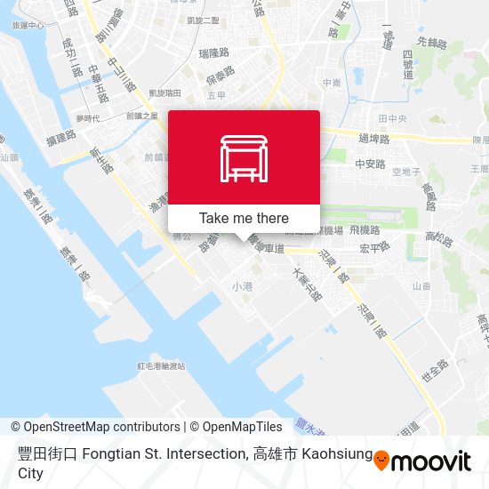豐田街口 Fongtian St. Intersection map