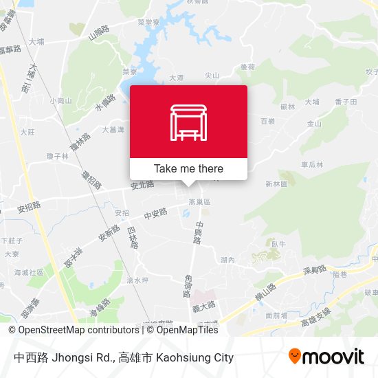 中西路 Jhongsi Rd. map